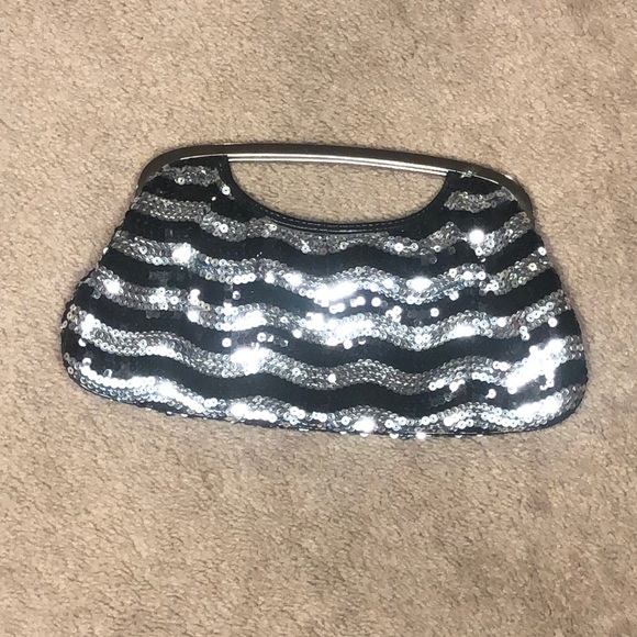 Express Sequin Clutch